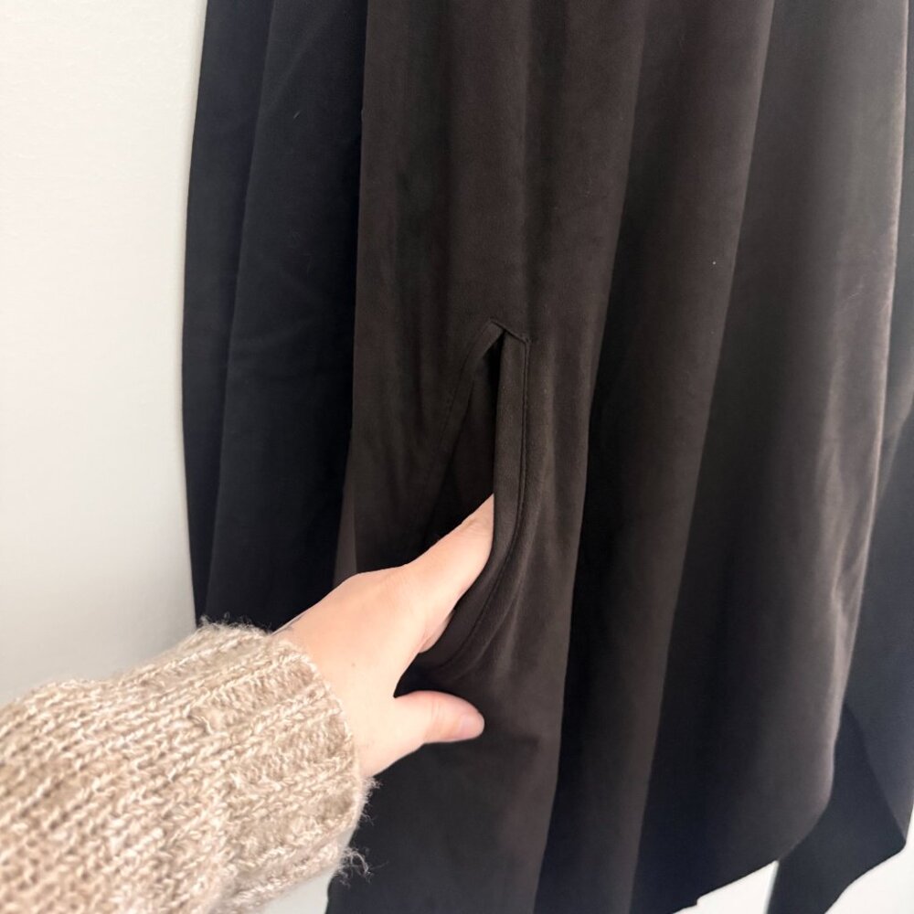 BLANKNYC Black Convertible Drape Jacket | Magnetic Cowl Neck Size M - Picture 11 of 14
